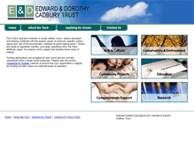 Tablet Screenshot of e-dcadburytrust.org.uk